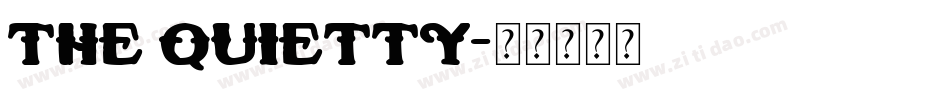 The Quietty字体转换